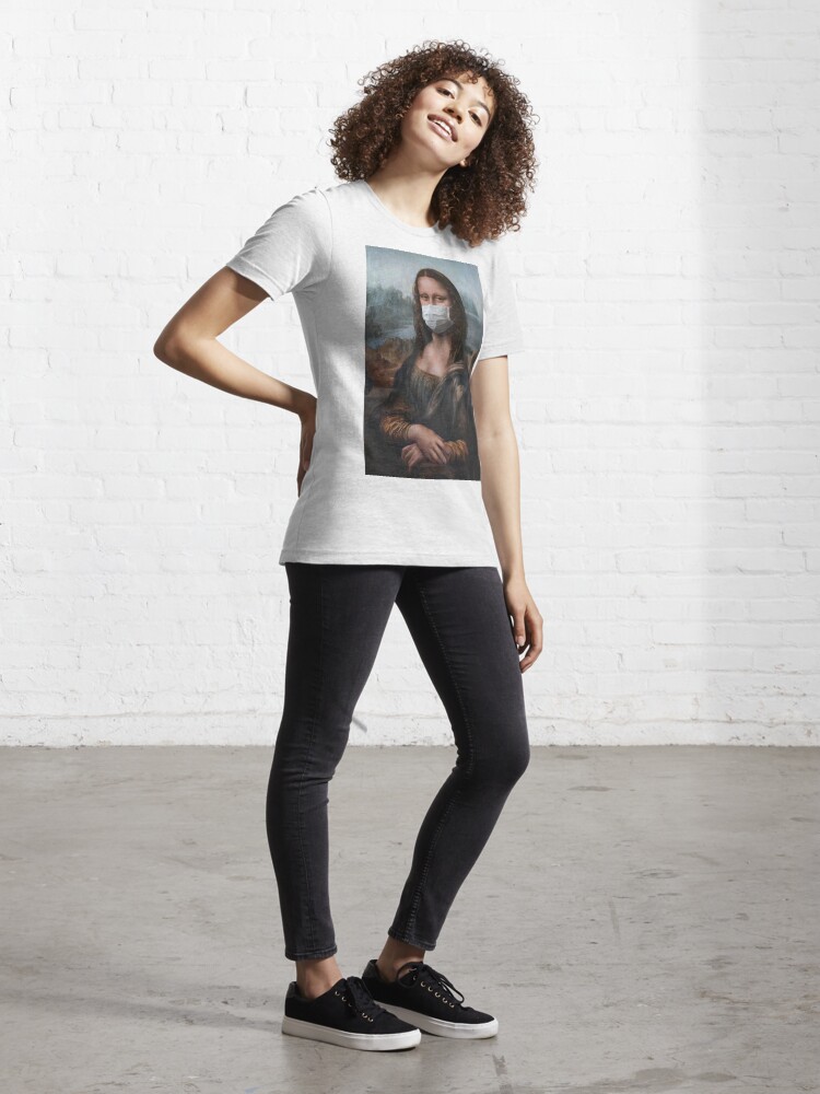 Alternate view of Coronavirus Mona Lisa Essential T-Shirt