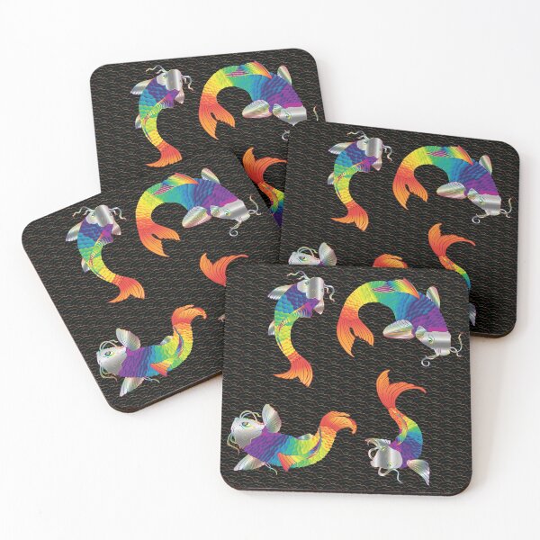 Item preview, Korean wave with rainbow koi designed and sold by mikkilmack8.