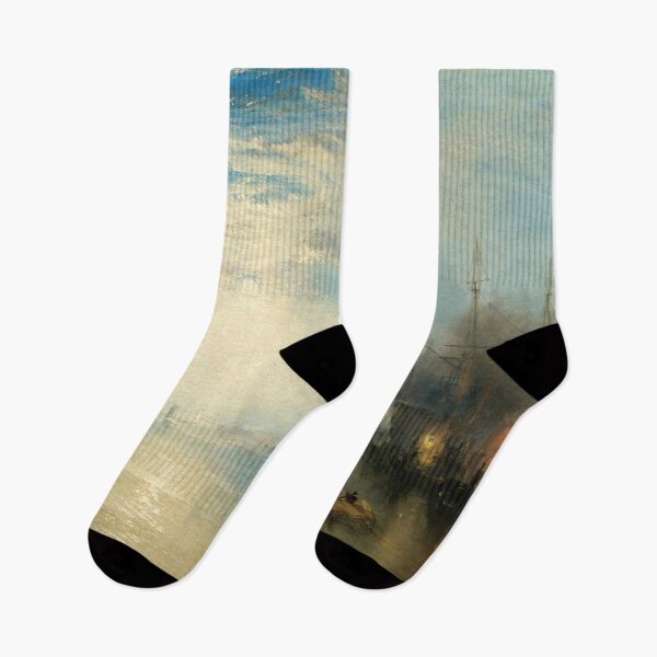 Item preview, Joseph Mallord William Turner - Keelmen Heaving in Coals by Moonlight designed and sold by DejaVuStudio.