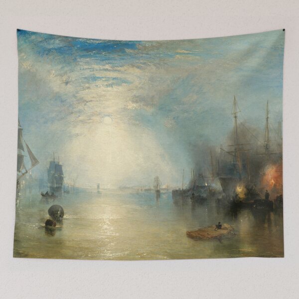 Item preview, Joseph Mallord William Turner - Keelmen Heaving in Coals by Moonlight designed and sold by DejaVuStudio.
