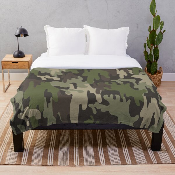 Item preview,  Abstract camouflage pattern with brown, green and beige spots designed and sold by Berelyn.