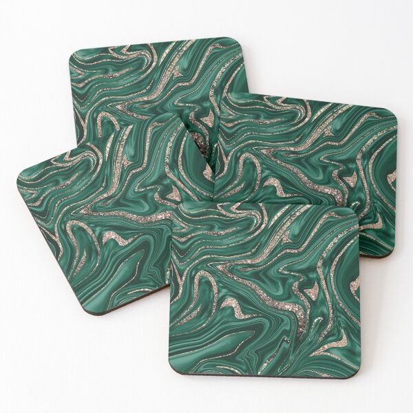 Item preview, Emerald Green Black Gold Glam Marble #1 (Photo of Glitter Only - Not Reflective) designed and sold by Anita's & Bella's Art.