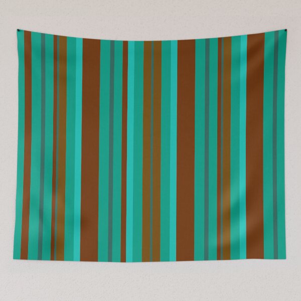 Item preview, Striped Hues of Brown and Teal designed and sold by Darcy777.
