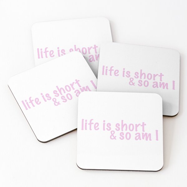 Item preview, life is short (pink) designed and sold by tayput.