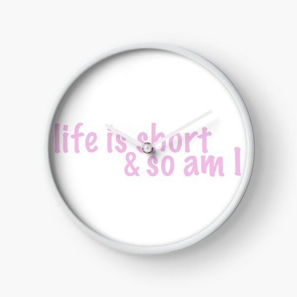 Item preview, life is short (pink) designed and sold by tayput.