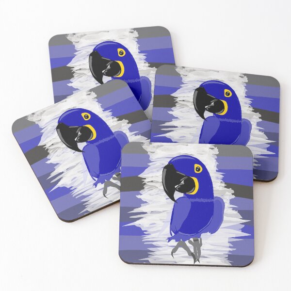 Item preview, Hyacinth Macaw Parrot - blue macaw bird designed and sold by meh4u2.