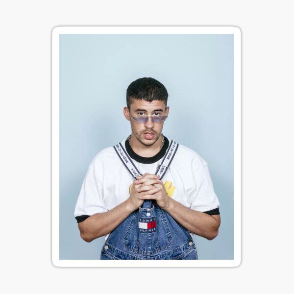 Sesión de fotos de Bad Bunny Pegatina