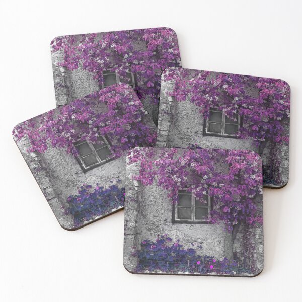 Item preview, Bright Purple Vines, Window and Gray Stone designed and sold by Brooke T Ryan Photographic Art.