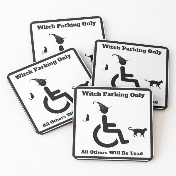 Item preview, Witch Parking Only, Funny disabled parking sign designed and sold by creativator.