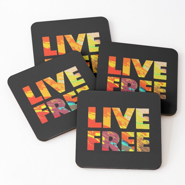 Item preview, Live Free Psychedelic Trippy Colorful designed and sold by JackCurtis1991.