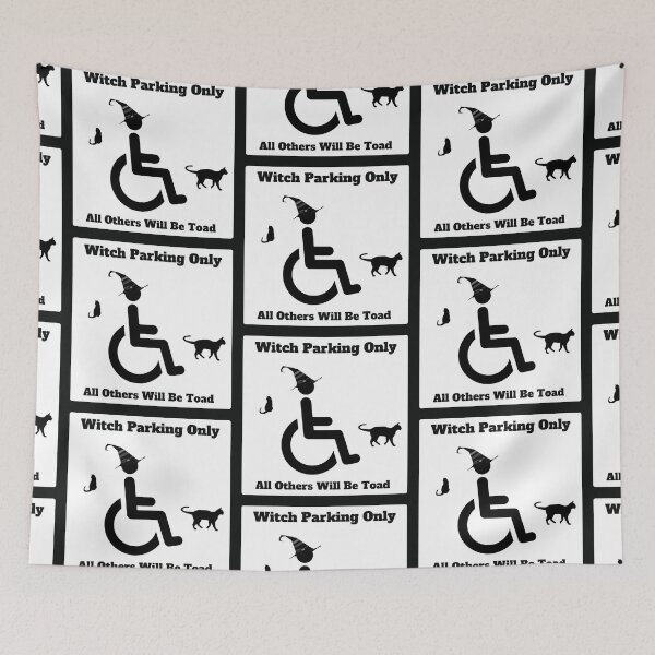 Item preview, Witch Parking Only, Funny disabled parking sign designed and sold by creativator.