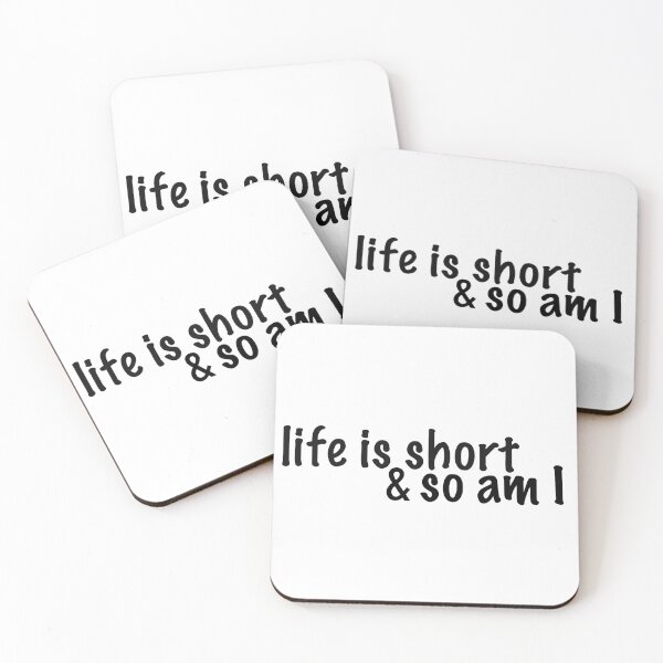 Item preview, life is short (black) designed and sold by tayput.