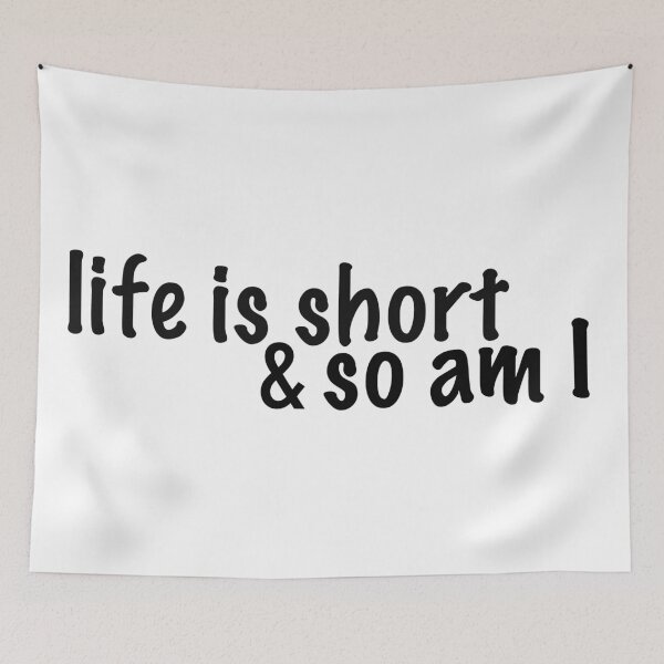 Item preview, life is short (black) designed and sold by tayput.