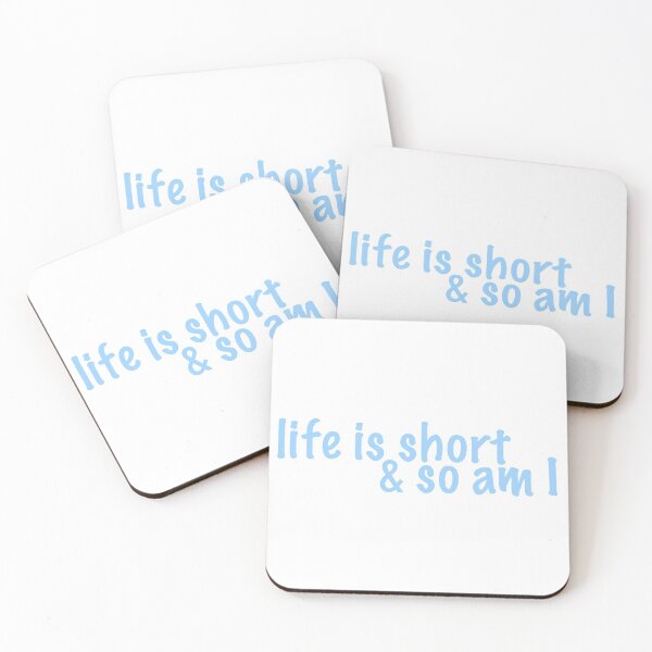 Item preview, life is short (blue) designed and sold by tayput.