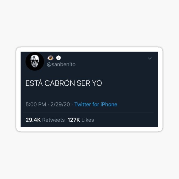 Bad Bunny Tweet Sticker