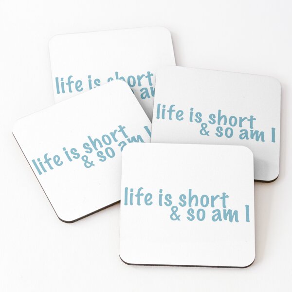 Item preview, life is short (teal) designed and sold by tayput.