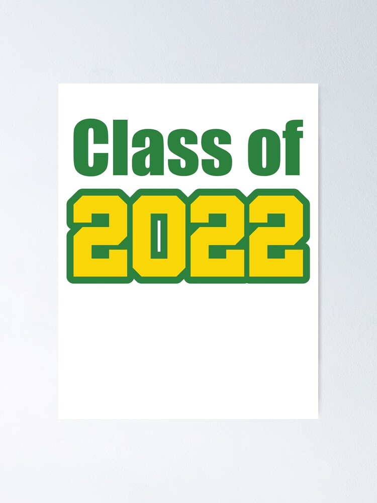 unisex Class of 2022 green gold Classic tank top