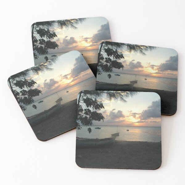 Item preview, Tropical Beach Boats Sunrise Africa designed and sold by worldways.