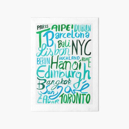 On the road Art Board Print