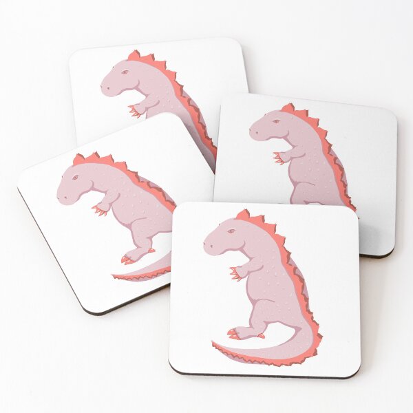 Item preview, pink dinosaur designed and sold by Kathleen Bruce Illustration.