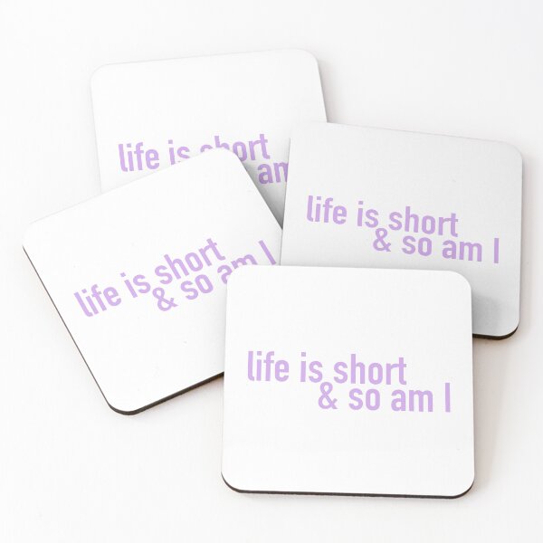 Item preview, Life is short (purple) designed and sold by tayput.