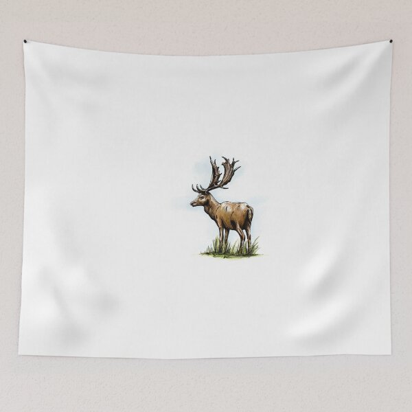 Item preview, Red Deer Illustration designed and sold by juicycreations.