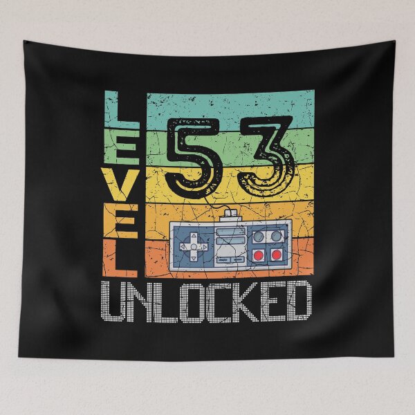 Item preview, Level 53 Unlocked Shirt - 53rd Birthday Gift  designed and sold by meedTee.