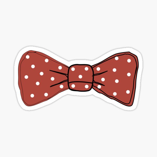 red bow tie stickers redbubble