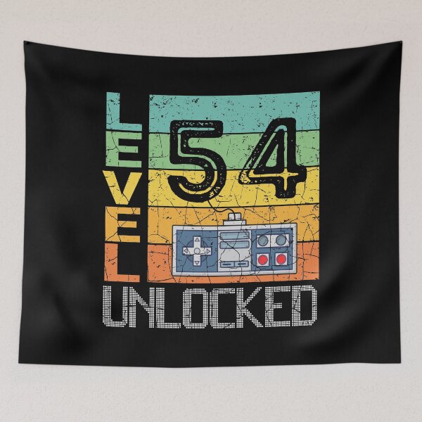 Item preview, Level 54 Unlocked Shirt - 54th Birthday Gift  designed and sold by meedTee.