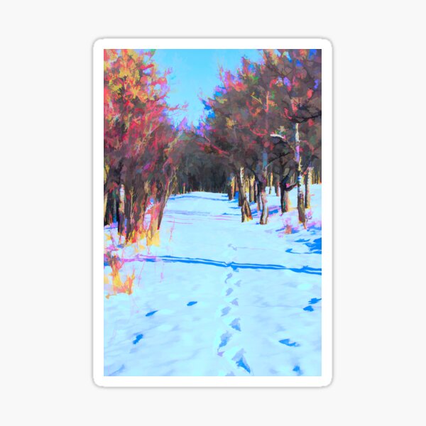 Item preview, Tracks in the Snow illustration designed and sold by CanadianWild418.