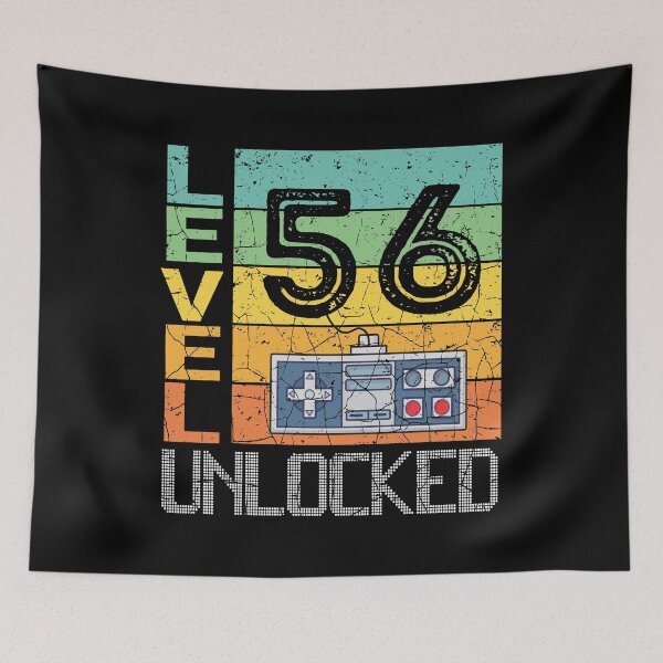 Item preview, Level 56 Unlocked Shirt - 56th Birthday Gift  designed and sold by meedTee.
