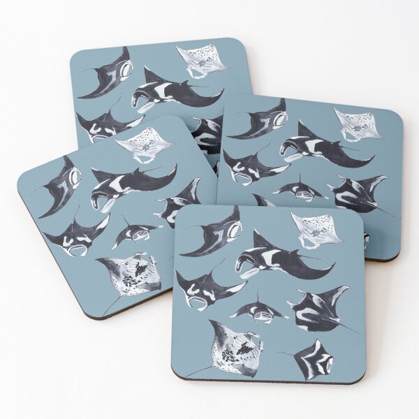 Item preview, MANTARAY PATTERN (LIGHT BLUE) designed and sold by BEATRIZ ABAITUA.