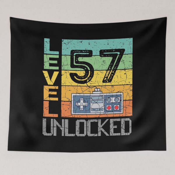 Item preview, Level 57 Unlocked Shirt - 57th Birthday Gift  designed and sold by meedTee.
