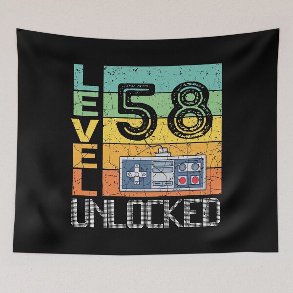 Item preview, Level 58 Unlocked Shirt - 58th Birthday Gift  designed and sold by meedTee.