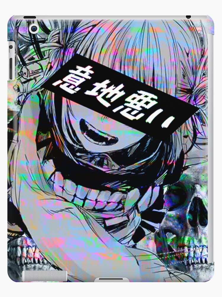 Sadistic Toga Glitch Sad Japanese Anime Aesthetic Ipad Case Skin By Poserboy Redbubble