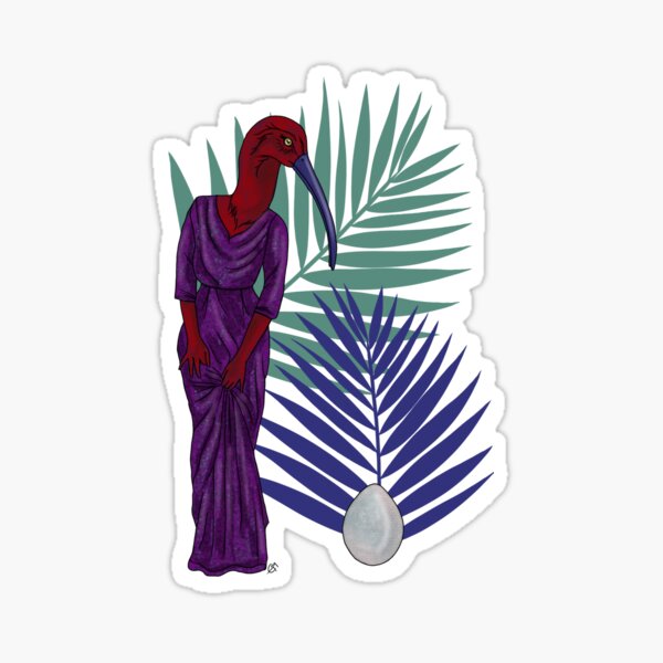Red ibis Sticker