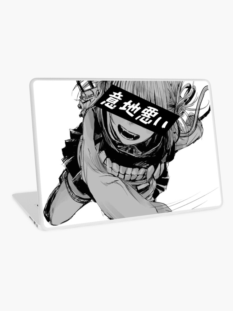 Sadistic Toga Black And White Sad Japanese Anime Aesthetic Laptop Skin By Poserboy Redbubble