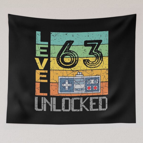 Item preview, Level 63 Unlocked Shirt - 63rd Birthday Gift  designed and sold by meedTee.