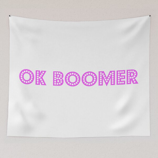 Item preview, ok Boomer purple writing designed and sold by magarigaveras.