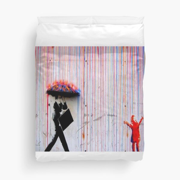 Item preview, Banksy Rainbow Rain designed and sold by juneggg.