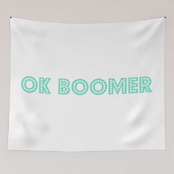 Item preview, ok boomer green writing designed and sold by magarigaveras.