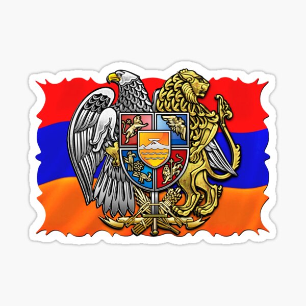 Armenian National Flag Հայոց ազգային դրոշը Sticker