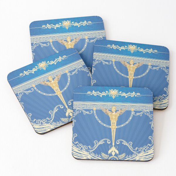 Item preview, Royal Gothic Blue and Gold Scarfs, Journals, stickers and phone cases designed and sold by javamartini.