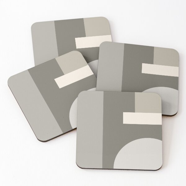 Item preview, Gray and Taupe Color Block Design designed and sold by Peggy Collins.