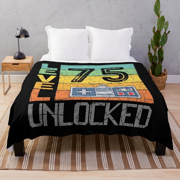 Item preview, Level 75 Unlocked Shirt - 75th Birthday Gift  designed and sold by meedTee.
