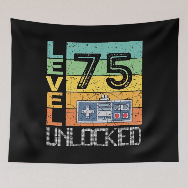 Item preview, Level 75 Unlocked Shirt - 75th Birthday Gift  designed and sold by meedTee.