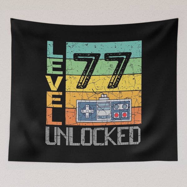 Item preview, Level 77 Unlocked Shirt - 77th Birthday Gift  designed and sold by meedTee.