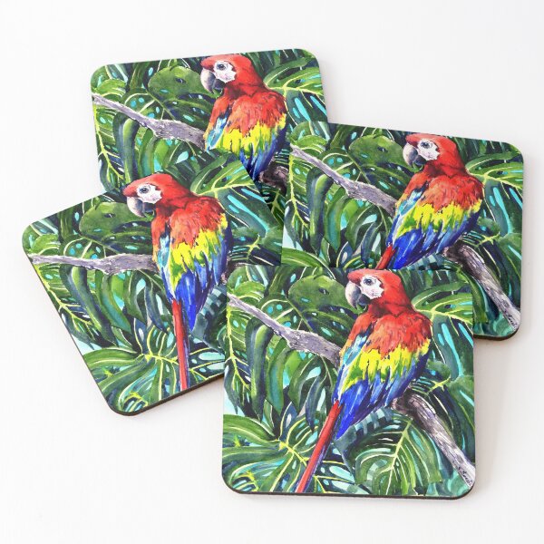 Item preview, Macaw in the Jungle designed and sold by surenart.