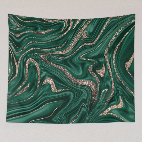Item preview, Emerald Green Black Gold Glam Marble #1 (Photo of Glitter Only - Not Reflective) designed and sold by Anita's & Bella's Art.