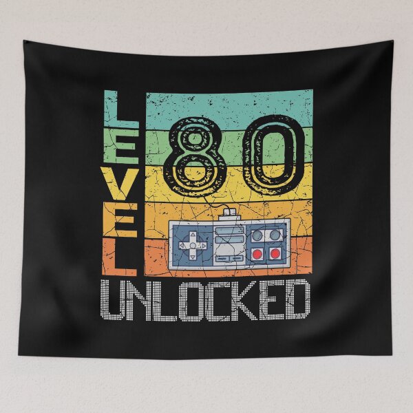 Item preview, Level 80 Unlocked Shirt - 80th Birthday Gift  designed and sold by meedTee.